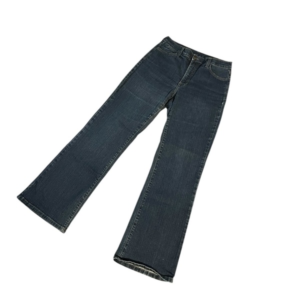NYDJ Dark Blue Flare Jeans Size 8P - Picture 6 of 7